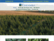 Tablet Screenshot of edenchristmastrees.co.uk